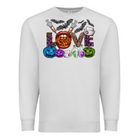 Dove Grey love  halloween Premium Sweatshirt - CowhideDigitalArt