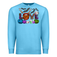 Ocean Blue love  halloween Premium Sweatshirt - CowhideDigitalArt