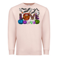 Pale Pink love  halloween Premium Sweatshirt - CowhideDigitalArt