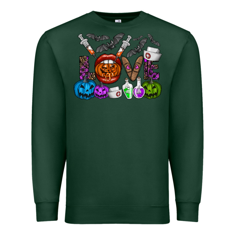 Love  Halloween Premium Sweatshirt by CowhideDigitalArt | Teevron
