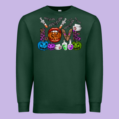 Love  Halloween Premium Sweatshirt Designed By Cowhidedigitalart