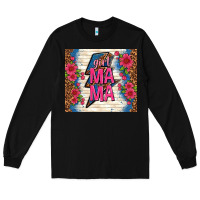 Black girl mama thunder with flowers Long Sleeve Tee - TumblerDesignByShophia