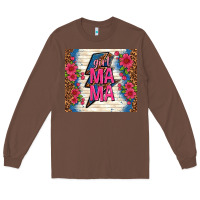 Chestnut girl mama thunder with flowers Long Sleeve Tee - TumblerDesignByShophia