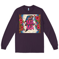 Plum girl mama thunder with flowers Long Sleeve Tee - TumblerDesignByShophia