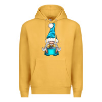 Mustard winter gnome with gift Premium Hoodie - BundleAndBundleShop