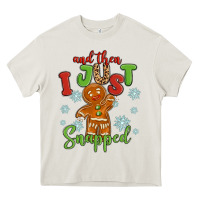 Cream and then i just snnaped Heavy Core Tee - MaliasSmallBusiness