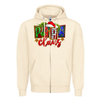 Sandshell Christmas papa claus Zipper Hoodie - FaDigitalArtStudio
