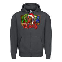 Smoke Christmas papa claus Zipper Hoodie - FaDigitalArtStudio