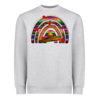 Heather Grey Mexico rainbow Heavyweight Sweatshirt - FaDigitalArtStudio