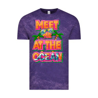 Cloud Purple Meet me at the ocean Summer Vintage Tee - NancyCooperArtShop