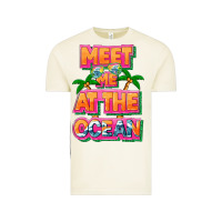 Vintage Arctic Meet me at the ocean Summer Vintage Tee - NancyCooperArtShop