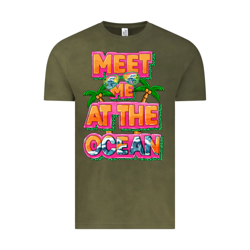 Meet Me At The Ocean Summer Vintage Tee by NancyCooperArtShop | Teevron