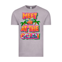 Vintage Zinc Meet me at the ocean Summer Vintage Tee - NancyCooperArtShop