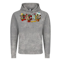 Cloud Rock Christmas Teacher Vintage Hoodie - NancyCooperArtShop