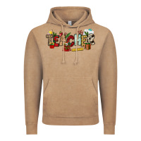 Vintage Coffee Christmas Teacher Vintage Hoodie - NancyCooperArtShop