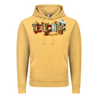 Vintage Mustard Christmas Teacher Vintage Hoodie - NancyCooperArtShop