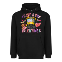 Black i have a bus full of valentines Heavyweight Hoodie - CowhideDigitalArt