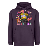 Plum i have a bus full of valentines Heavyweight Hoodie - CowhideDigitalArt