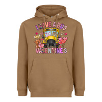 Toasted Coconut i have a bus full of valentines Heavyweight Hoodie - CowhideDigitalArt