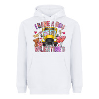 White i have a bus full of valentines Heavyweight Hoodie - CowhideDigitalArt