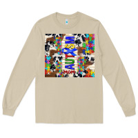 Mushroom autism mom puzzle ribbon Long Sleeve Tee - TumblerDesignByShophia