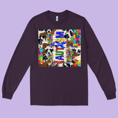 Autism Mom Puzzle Ribbon Long Sleeve Tee Designed By Tumblerdesignbyshophia
