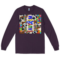Plum autism mom puzzle ribbon Long Sleeve Tee - TumblerDesignByShophia