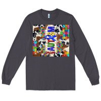 Smoke autism mom puzzle ribbon Long Sleeve Tee - TumblerDesignByShophia