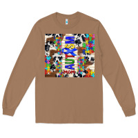 Toasted Coconut autism mom puzzle ribbon Long Sleeve Tee - TumblerDesignByShophia