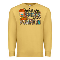 Antique Gold whatever spices your pumpkin Premium Sweatshirt - CowhideDigitalArt
