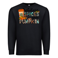 Black whatever spices your pumpkin Premium Sweatshirt - CowhideDigitalArt