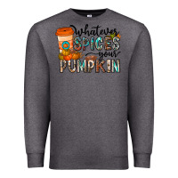 Charcoal Heather whatever spices your pumpkin Premium Sweatshirt - CowhideDigitalArt