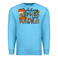 Ocean Blue whatever spices your pumpkin Premium Sweatshirt - CowhideDigitalArt