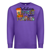 Purple whatever spices your pumpkin Premium Sweatshirt - CowhideDigitalArt
