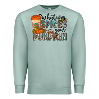 Seafoam whatever spices your pumpkin Premium Sweatshirt - CowhideDigitalArt