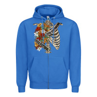 True Royal kinda emotionless kinda emotional skeleton chest Zipper Hoodie - FaDigitalArtStudio