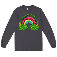Smoke Happy St. Patrick's Day Rainbow And Shamrock Long Sleeve Tee - RanaPortraitStore