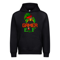 Black Christmas gamer elf Urban Hoodie - BarkalooDesign