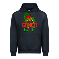 Navy Christmas gamer elf Urban Hoodie - BarkalooDesign