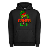 Pigment Black Christmas gamer elf Urban Hoodie - BarkalooDesign