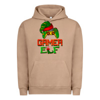 Pigment Burro Christmas gamer elf Urban Hoodie - BarkalooDesign