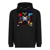 Black baseball mom Heavyweight Hoodie - CowhideDigitalArt