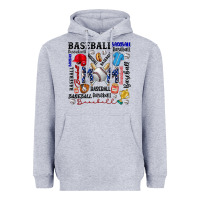 Heather Grey baseball mom Heavyweight Hoodie - CowhideDigitalArt