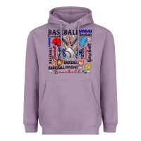 Lavender baseball mom Heavyweight Hoodie - CowhideDigitalArt