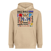 Mushroom baseball mom Heavyweight Hoodie - CowhideDigitalArt