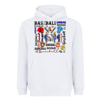 White baseball mom Heavyweight Hoodie - CowhideDigitalArt