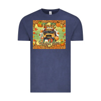 Vintage Denim fall school bus Vintage Tee - texasbilliewilder