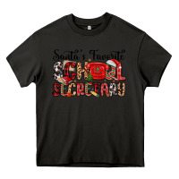 Asphalt santa s favorite coffee school secretary Heavy Core Tee - MaliasSmallBusiness