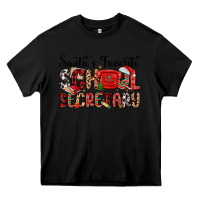 Black santa s favorite coffee school secretary Heavy Core Tee - MaliasSmallBusiness