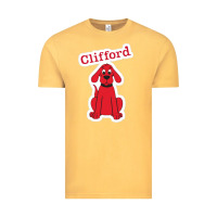 Vintage Mustard clifford the big red dog 98093899 Vintage Tee - linhVisuals